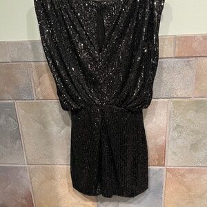 Sequins black dress